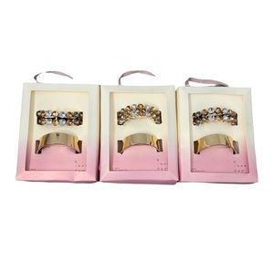 A New Day Gold Accent Hair Elastics Ties - Bundle of 3